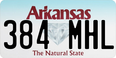AR license plate 384MHL