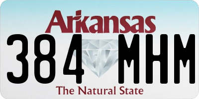 AR license plate 384MHM