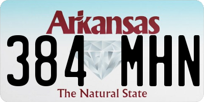 AR license plate 384MHN