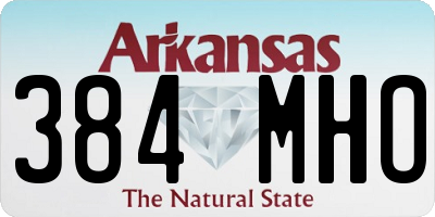 AR license plate 384MHO
