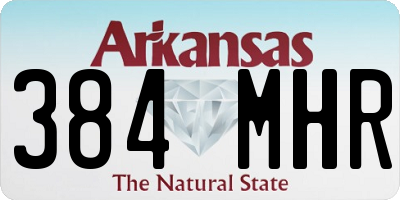 AR license plate 384MHR