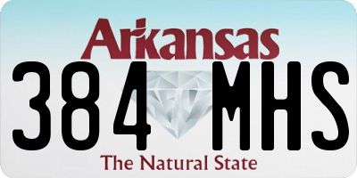 AR license plate 384MHS