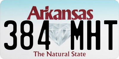 AR license plate 384MHT