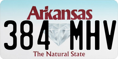 AR license plate 384MHV