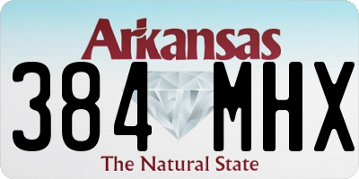 AR license plate 384MHX