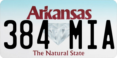 AR license plate 384MIA