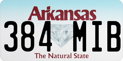 AR license plate 384MIB