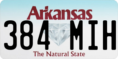 AR license plate 384MIH