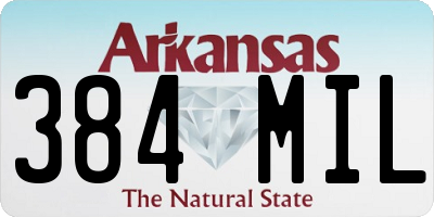 AR license plate 384MIL