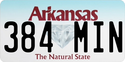 AR license plate 384MIN