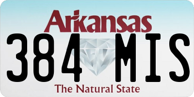 AR license plate 384MIS