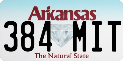 AR license plate 384MIT