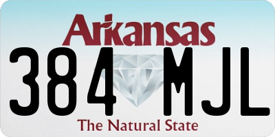 AR license plate 384MJL