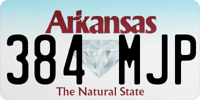 AR license plate 384MJP