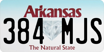 AR license plate 384MJS