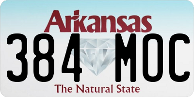 AR license plate 384MOC