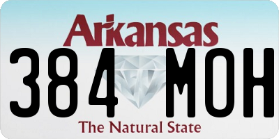 AR license plate 384MOH