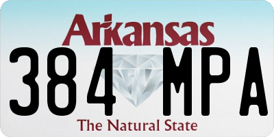 AR license plate 384MPA