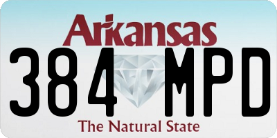AR license plate 384MPD