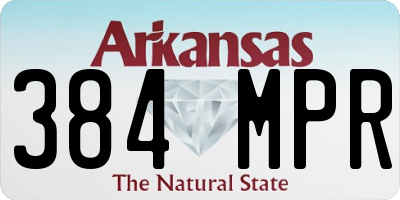AR license plate 384MPR