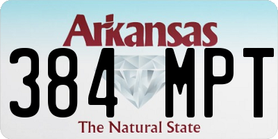 AR license plate 384MPT