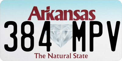 AR license plate 384MPV