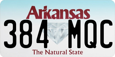 AR license plate 384MQC