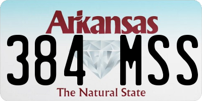 AR license plate 384MSS