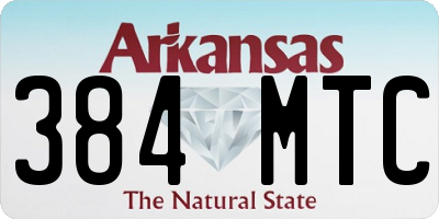 AR license plate 384MTC