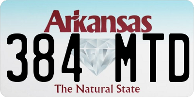 AR license plate 384MTD