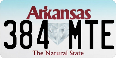 AR license plate 384MTE