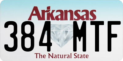 AR license plate 384MTF