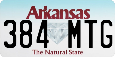 AR license plate 384MTG