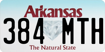 AR license plate 384MTH