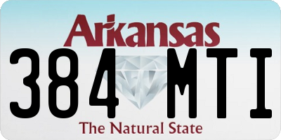 AR license plate 384MTI