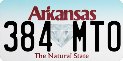 AR license plate 384MTO