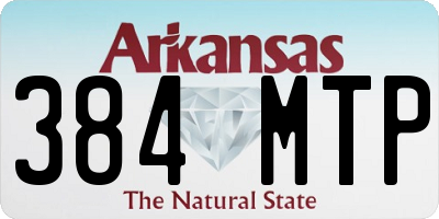 AR license plate 384MTP