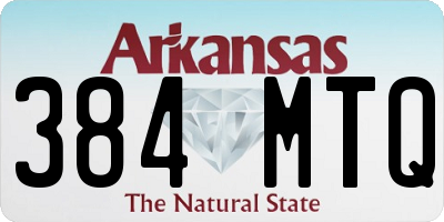 AR license plate 384MTQ