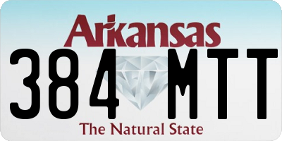 AR license plate 384MTT