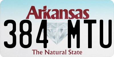 AR license plate 384MTU