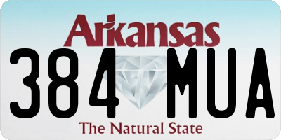 AR license plate 384MUA