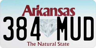 AR license plate 384MUD