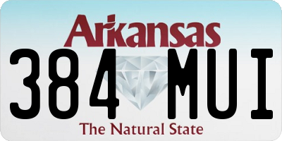 AR license plate 384MUI