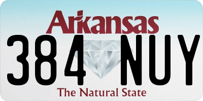 AR license plate 384NUY