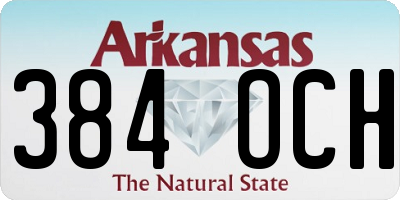 AR license plate 384OCH