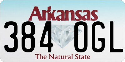 AR license plate 384OGL