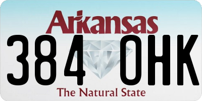 AR license plate 384OHK