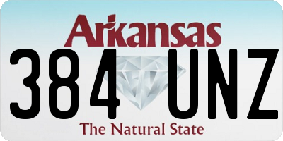 AR license plate 384UNZ