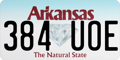 AR license plate 384UOE