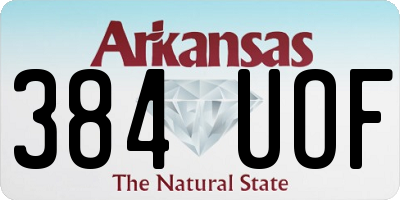 AR license plate 384UOF